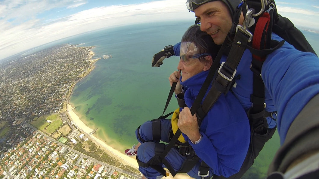 Disabled skydiver auxiliary Harness